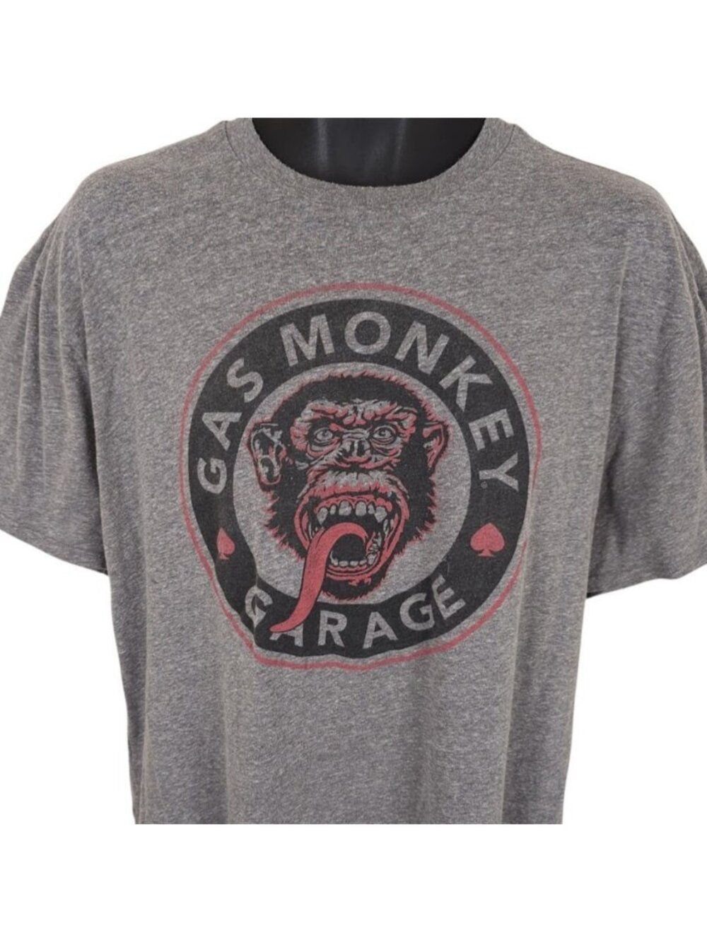 Gas Monkey Garage T Shirt Mens Size Large Gray Custom Hot Rods Dallas Texas